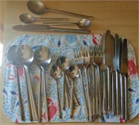 Stainless Steel Cutlery Set Serves 6 With Extras