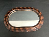 Vintage Oval Victorian Tiger Design Mirror