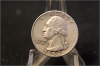 1958-D Washington Silver Quarter