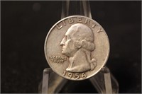 1956-D Washington Silver Quarter