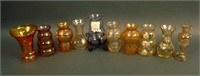 10 pc Lot of Czech Mini Vases – Lt. Colors