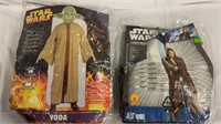 2 Men’s Star War Costumes Yoda & Jedi