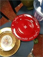 Two decorative plates