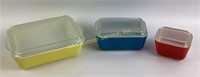 Pyrex refrigerator set in primary colors (missing