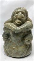 10 inch Carved Soaptone Woman Sculpture