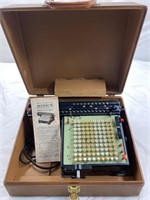 Vintage Monroe Adding Calculator w/Case