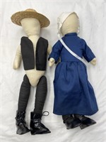 Pair of Amish Dolls