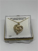 18”L - 18KT GOLD FLASHED “Love” necklace