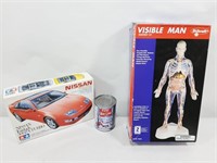 2 modèles Skillcraft Visible Man ,Tamiya Nissan