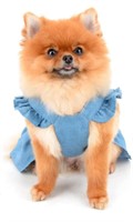 Denim Dog Dress for Small Dogs Female*SimilarPic