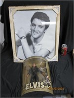 Vtg Elvis Figure & Picture