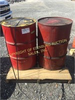 (2) 55 GALLON DRUMS OF HYDRAULIC OIL