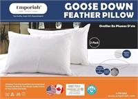 2-PACK GOOSE FEATHER DOWN PILLOW