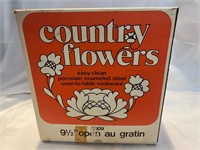 Antique & NEW Country Flowers Porcelain Cookware