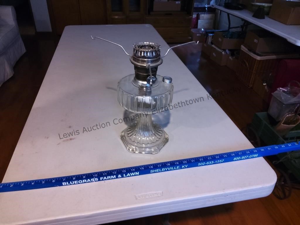 Old Glass Lamp without globe