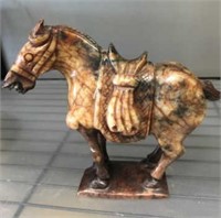 JADE TANG DYNASTY STYLE HORSE