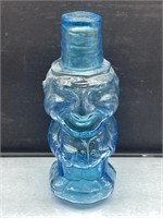 Indiana Glass Blue Jolly Mountaineer Decanter