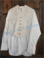 Vintage turn of the century men's shirt & vest