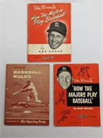 (3) Vintage Stan Musial Booklets Cardinals