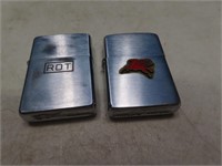 (2) vintage ZIPPO Lighters *Pegasus*RDT*