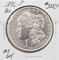 1896-P Morgan Silver Dollar Coin BU