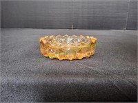 3" Vintage Marigold Carnival Glass Salt