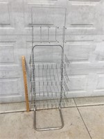 Metal Store Display Rack with Wire Baskets