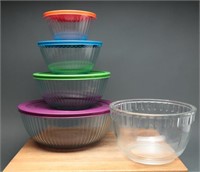 Pyrex Mixing Bowl Set & Vtg Mixing Bowl (9)