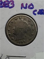 1883 V-Nickel No Cents