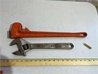 Crescent, wrench, and pipe wrench handle