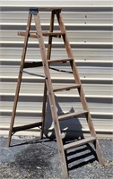 6 Ft A Frame Wooden Ladder