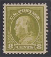 US Stamps #414 Mint OG LH superb centering, brilli