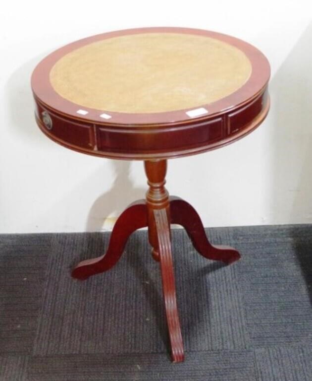Antique style drum table