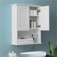 Bathroom Wall Cabinet  White  23x29