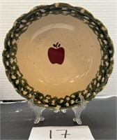 Stoneware apple serving bowl