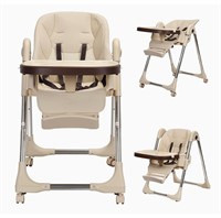 Foldable Highchair for Babies & Toddlers Brown