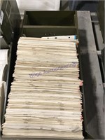 Electrical folders in file drawer