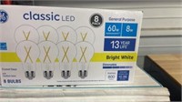 GE Classic Led 8 Pack Bright White