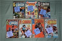 7 bronze age Marvel comic books: 6 Conan, Superman