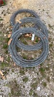 3 Partial rolls of gaucho barb wire