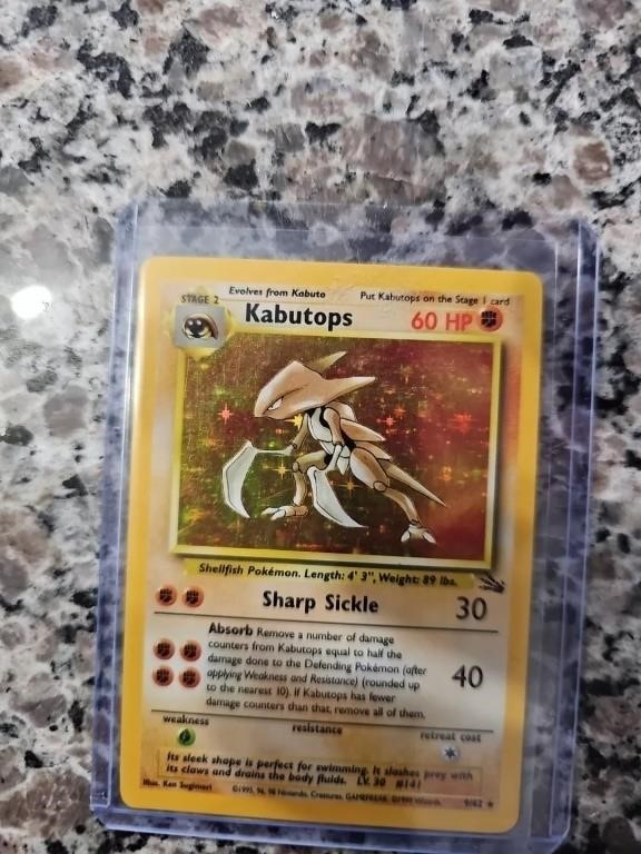 Kabutops 9/62 Fossil Set Holo Rare Vintage 1999