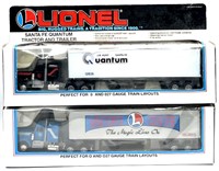 (2) Lionel Tractor Trailers With Boxes