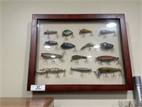 Vintage Fishing Lure Display