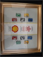 Calgary 1988 Olympic Winter Games Pin Set Framed