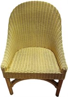 Yellow Wicker Children's Chair