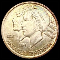 1937-S Arkansas Half Dollar CHOICE BU