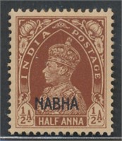 INDIA NUBIA STATE #88 MINT VF NH