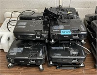 8 Epson Projectors Power Lite Assorted Models