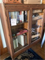 Glass door bookcase
