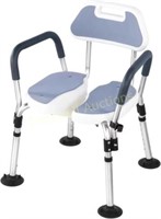 Shower Chair for Seniors  330 Lbs  Gray